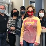 COVID-19 vaccine and syringes